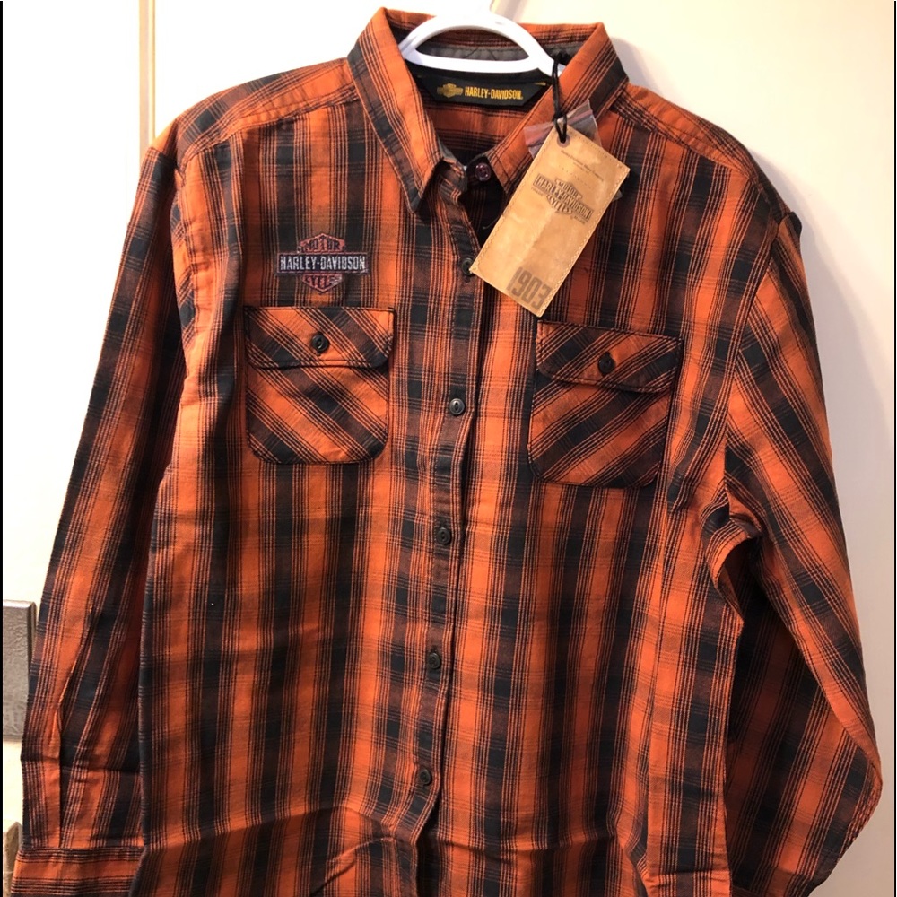 Harley Davidson S LS Flannel NWT